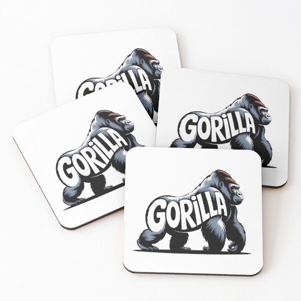 Item preview, Gorilla Word Art Ape Silhouette Typography designed and sold by LoFizzy.