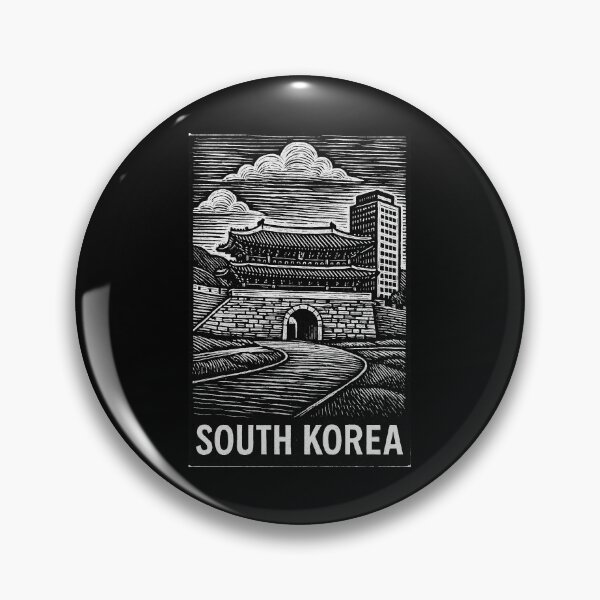 Item preview, South Korea Linocut Style  designed and sold by Thistle-TShop.