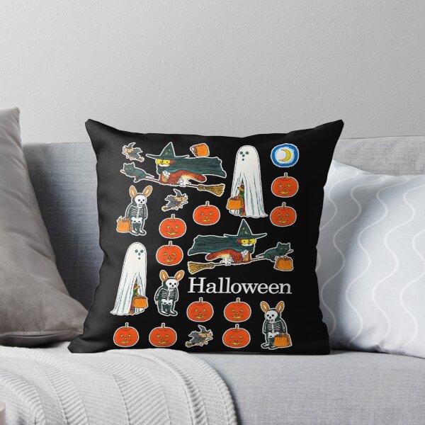 Item preview, Cute Halloween Witch Cat Ghost Skeleton Bunny Pumpkin Spooky designed and sold by LouiseMcShop.