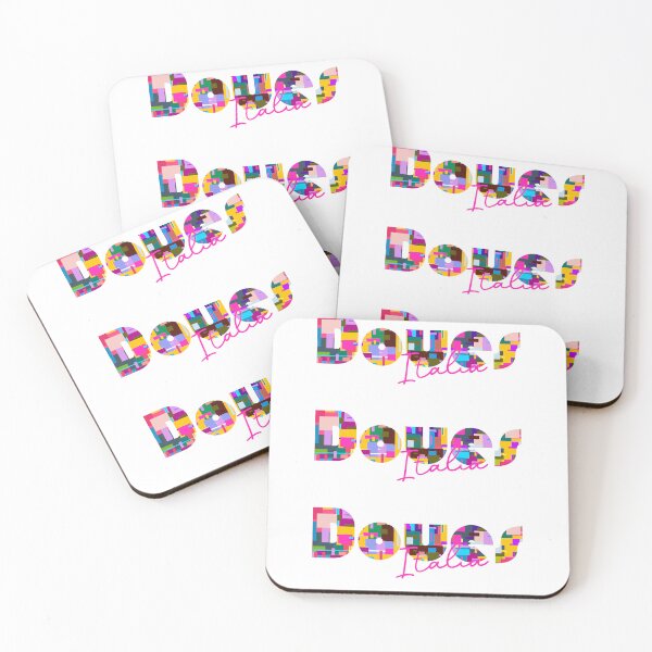 Item preview, Doues, Valle d'Aosta, Italy, Italia, colorful typography design for travellers designed and sold by Wanderful-roads.