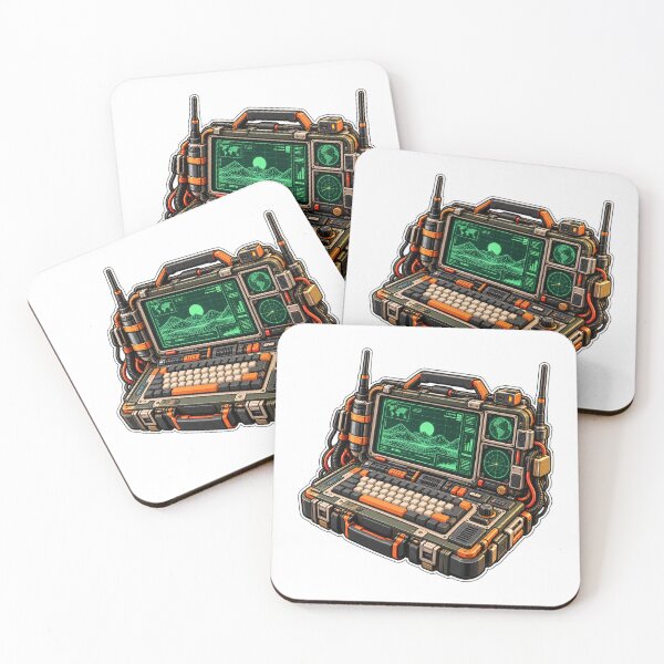 Item preview, Cyberdeck Terminal - Retro Futuristic Portable Computer designed and sold by WeirdlyMild.