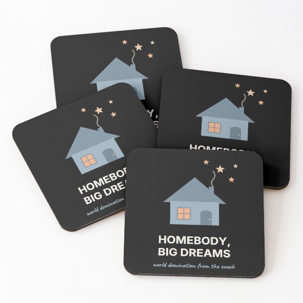 Item preview, Homebody Big Dreams Funny Cozy Quote designed and sold by The Cozy Design Studio.