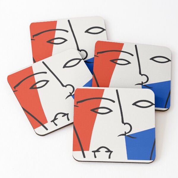 Item preview, Abstract Faces | Modern Geometric Art designed and sold by Underdott.