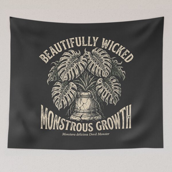 Item preview, Beautifully Wicked Monstrous Growth Monstera Deliciosa designed and sold by EdvvinStudios.