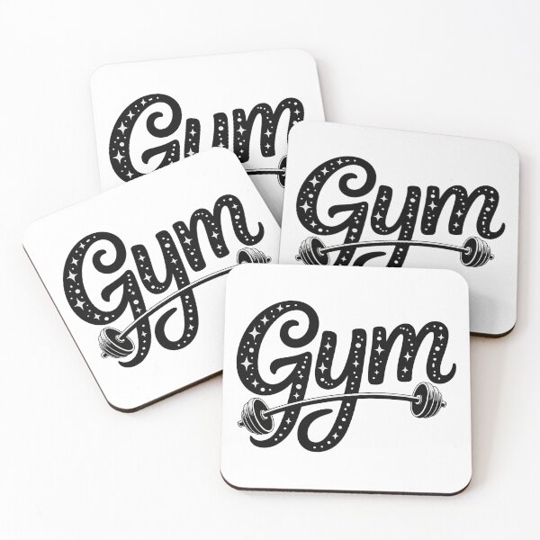 Item preview, Gym Retro Script Barbell Workout Women Fitness designed and sold by LoFizzy.