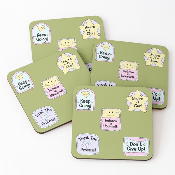 Item preview, Quotes | Reminders | Positive Affirmations | Mental Health | Wellness | Cute | Keep Going | You're A Star | Believe In Yourself | Trust The Process | Don't Give Up | Motivation | Inspiration | Pack designed and sold by The Turquoise Brush.