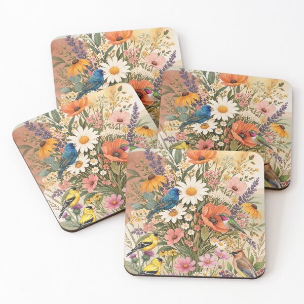 Item preview, Bird and Wild Flowers designed and sold by Korarat.