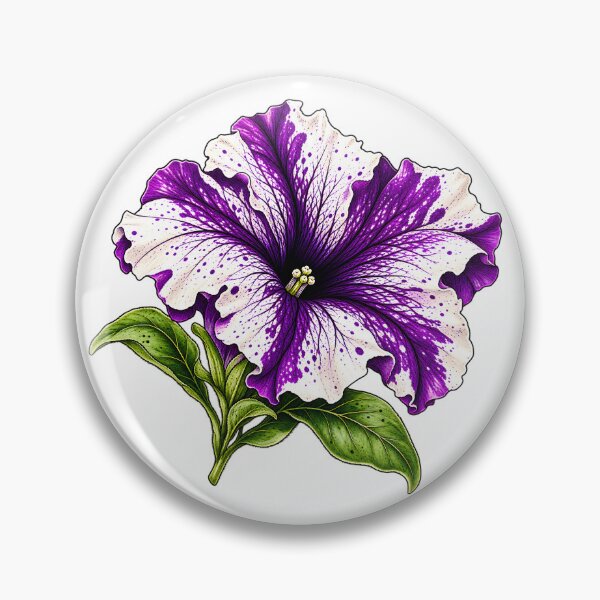 Item preview, Purple White Petunia designed and sold by TOMSZE.