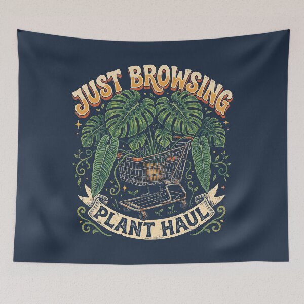 Item preview, Just Browsing Plant Haul Monstera Shopping Cart designed and sold by EdvvinStudios.