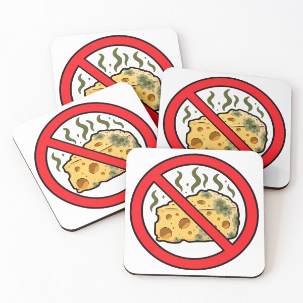 Item preview, No Stinky Cheese Funny Cheese Prohibition Sign designed and sold by MonkiFlipp.
