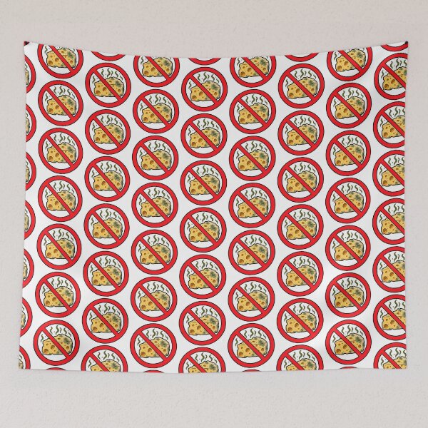 Item preview, No Stinky Cheese Funny Cheese Prohibition Sign designed and sold by MonkiFlipp.