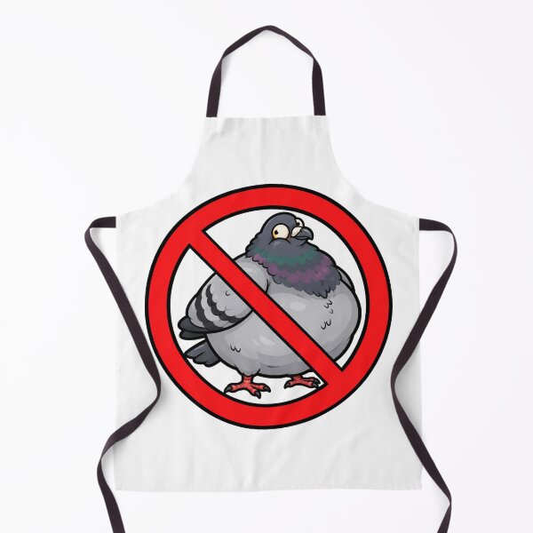 Item preview, No Pigeons Funny Pigeon Prohibition Sign designed and sold by MonkiFlipp.