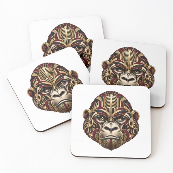 Item preview, Gorilla Musical Portrait in 1930s Art Deco designed and sold by Mono.fi Studios.