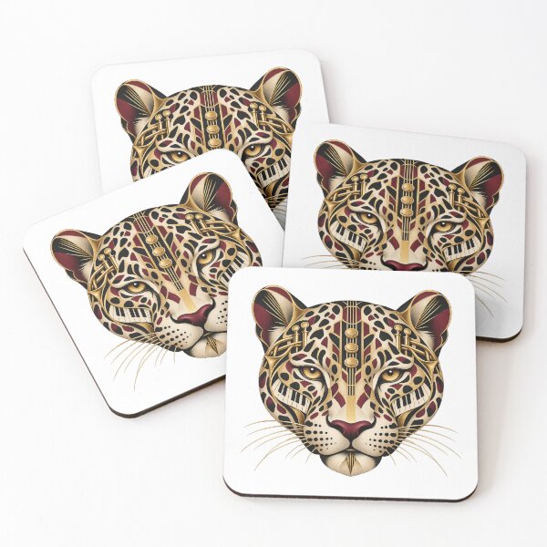 Item preview, Leopard Musical Portrait in 1930s Art Deco designed and sold by Mono.fi Studios.