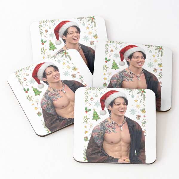 Item preview, Jungkook ABS Santa Christmas designed and sold by Elenafatulla.