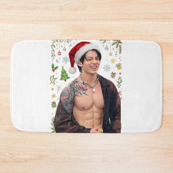 Item preview, Jungkook ABS Santa Christmas designed and sold by Elenafatulla.