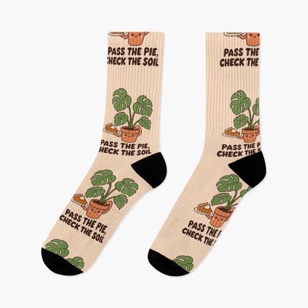 Item preview, Pass the Pie, Check the Soil — Kawaii Thanksgiving Humor — Funny Houseplant Lover designed and sold by Im-Ara.