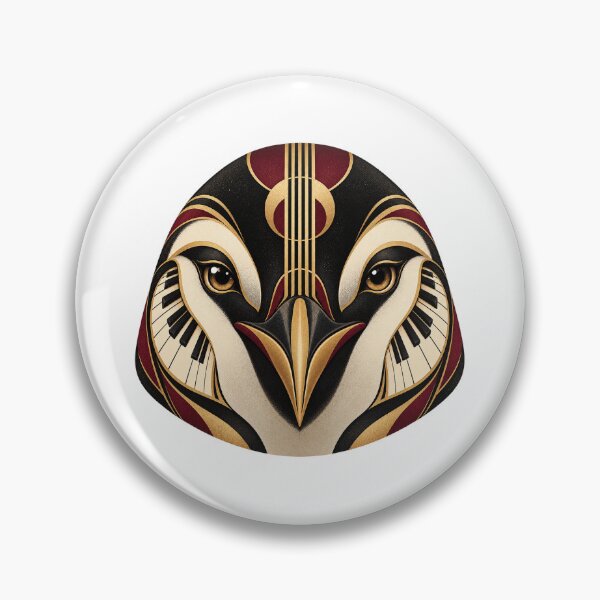 Item preview, Penguin Musical Portrait in 1930s Art Deco designed and sold by Mono.fi Studios.