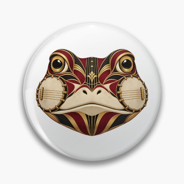 Item preview, Frog Musical Portrait in 1930s Art Deco designed and sold by Mono.fi Studios.