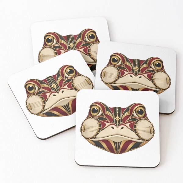Item preview, Frog Musical Portrait in 1930s Art Deco designed and sold by Mono.fi Studios.