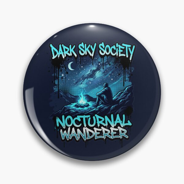 Item preview, Dark Sky Society Nocturnal Wanderer Mountain Campfire designed and sold by MarCinu Art.