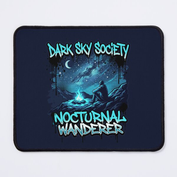 Item preview, Dark Sky Society Nocturnal Wanderer Mountain Campfire designed and sold by MarCinu Art.