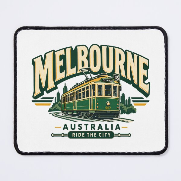 Item preview, Melbourne Vintage Tram Australia Retro Travel Souvenir designed and sold by Globalcitytees.