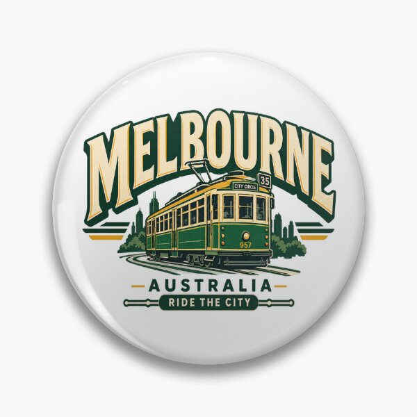 Item preview, Melbourne Vintage Tram Australia Retro Travel Souvenir designed and sold by Globalcitytees.