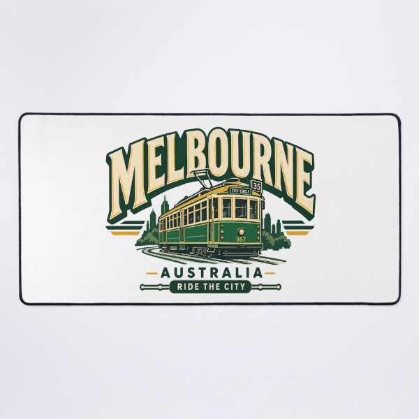Item preview, Melbourne Vintage Tram Australia Retro Travel Souvenir designed and sold by Globalcitytees.