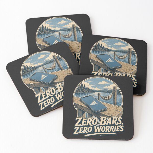 Item preview, Zero Bars Zero Worries Shirt, Funny Lake Life T-Shirt, No Signal Humor Tee, Cabin Gift Shirt, Vintage Lake Dock Graphic designed and sold by TshirtsLabs.