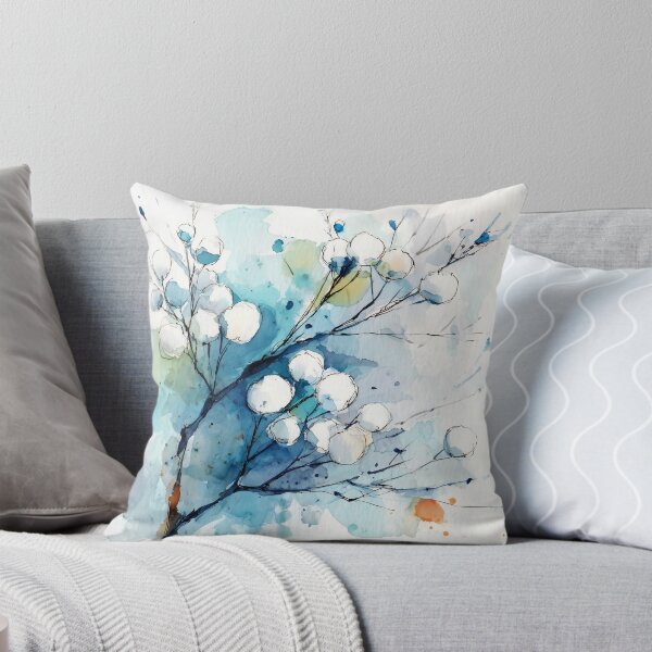Item preview, Ink and Watercolor Winter Branch with Berries designed and sold by solynneart.