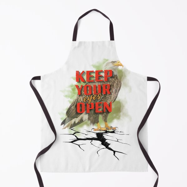 Item preview, Keep Your Eyes Open - Bold Typographic Eagle Graphic designed and sold by PositiveEcho.