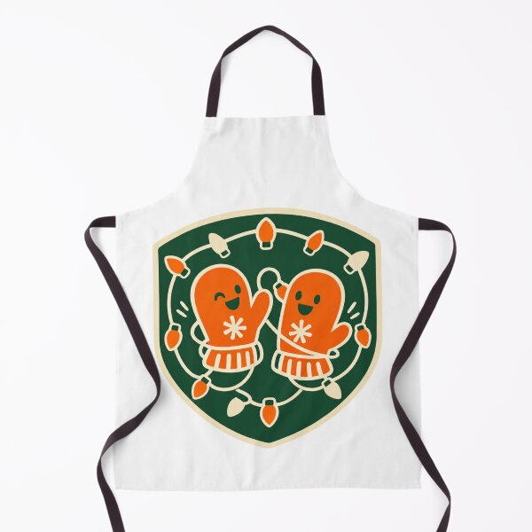 Item preview, Cute Retro Christmas Mittens Holiday Badge Illustration designed and sold by Vision Crafted.
