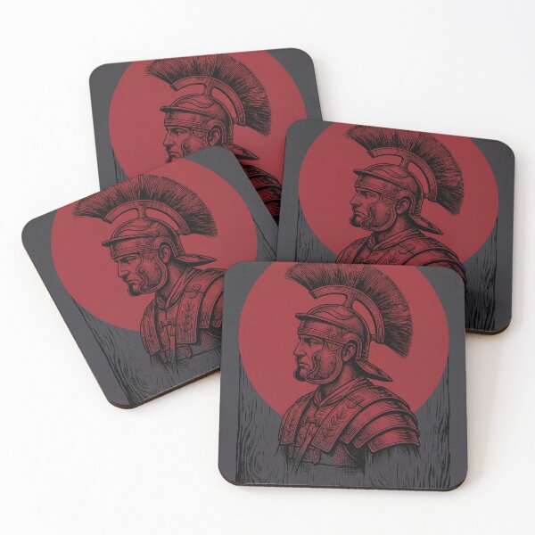 Item preview, Roman Centurion – Red Sun Warrior Engraving Art designed and sold by MJVolt.