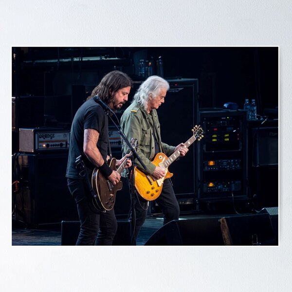 Item preview, Rock Legends, Grohl and Page Unite designed and sold by Astute-Artio-Photography.