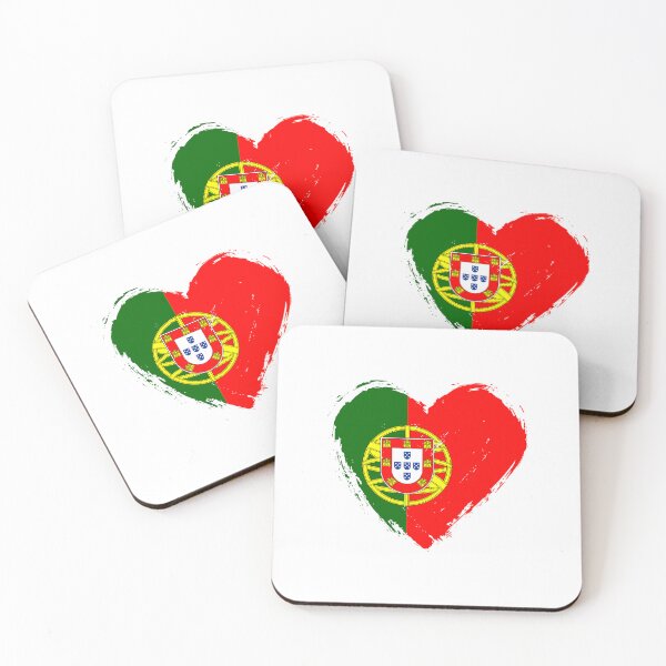 Item preview, Distressed Portugal Flag Heart PT designed and sold by shitpostee.