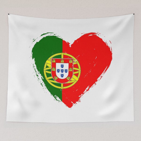 Item preview, Distressed Portugal Flag Heart PT designed and sold by shitpostee.