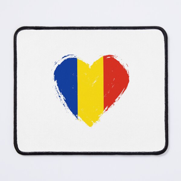 Item preview, Distressed Romania Flag Heart RO designed and sold by shitpostee.