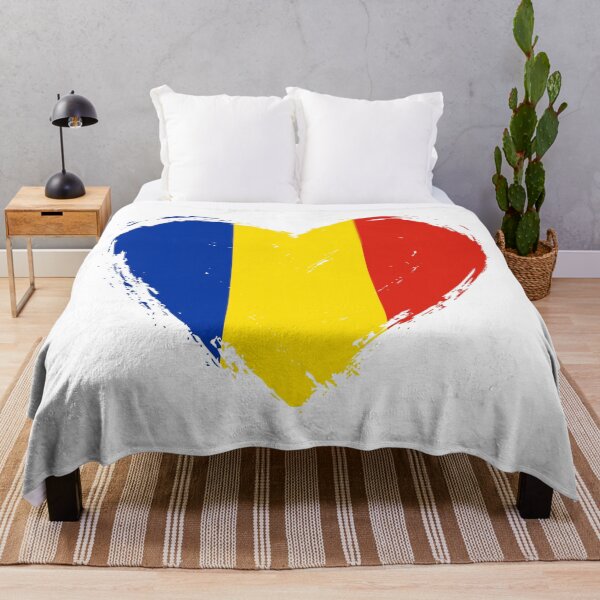 Item preview, Distressed Romania Flag Heart RO designed and sold by shitpostee.