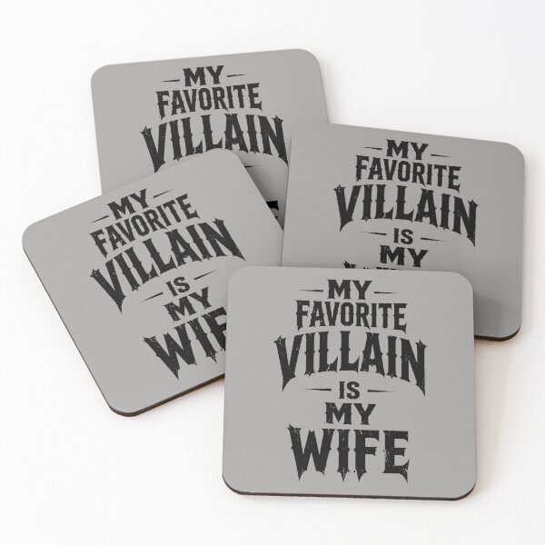 Item preview, My Favorite Villain Is My Wife – Gothic Marriage Humor designed and sold by Art-Arcade6.
