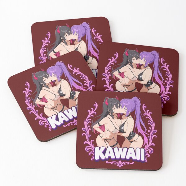 Item preview, Kawaii Goth Demon Anime Couple designed and sold by lletitiaperry.