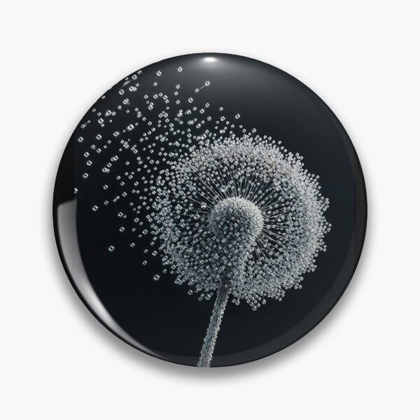 Item preview, Dandelion Made of Crystal Cubes Dissolving into Particles designed and sold by Mike Kiev art.