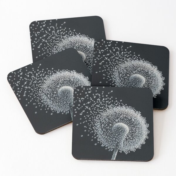 Item preview, Dandelion Made of Crystal Cubes Dissolving into Particles designed and sold by Mike Kiev art.
