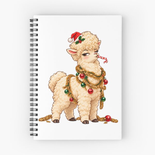 Item preview, Side Eye Alpaca Christmas Tinsel Funny designed and sold by violetteskyart-vioart.
