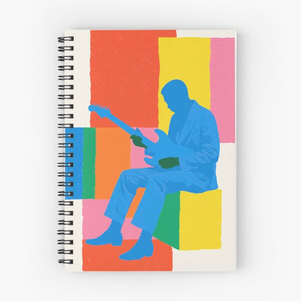 Item preview, Blue Guitarist with Acoustic Guitar Abstract Colorful designed and sold by Kunstkutter.