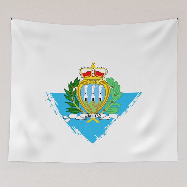 Item preview, Distressed San Marino Flag Heart SM designed and sold by shitpostee.