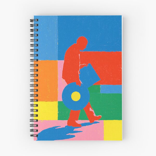 Item preview, Red Man with Vinyl in Pop Art Style designed and sold by Kunstkutter.
