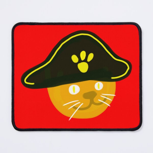 Item preview, Kawaii Cat Pirate with Black Hat designed and sold by Alezhaawz.