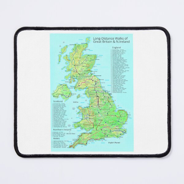 Item preview, Long-Distance Walks of Great Britain and Northern Ireland designed and sold by Inspiring Maps.