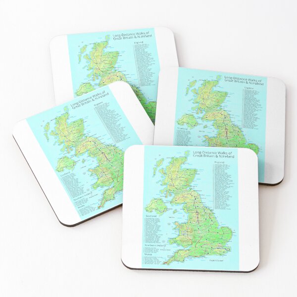 Item preview, Long-Distance Walks of Great Britain and Northern Ireland designed and sold by Inspiring Maps.